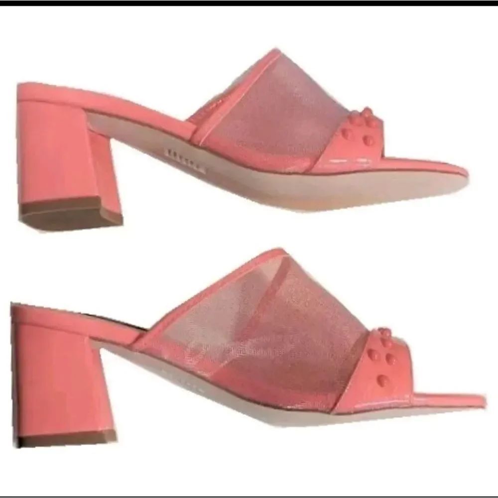 BRAND NEW ELDITAS BLOCK HEEL OPEN TOE SLIDES SANDAL